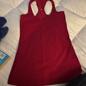 Lululemon Athletica Red Sleeveless Tank Top